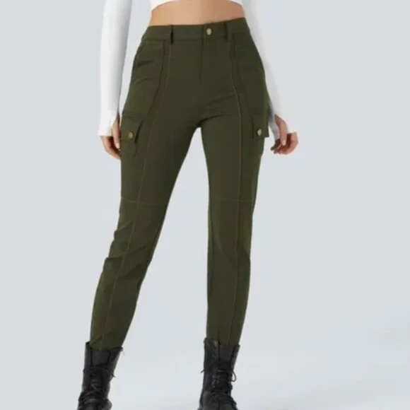 Halara Halo Tek Air Pants Sz.M Forest Night NWT - Picture 3 of 7